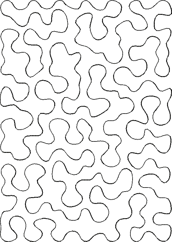 abstract maze pattern continuous line embroidery design