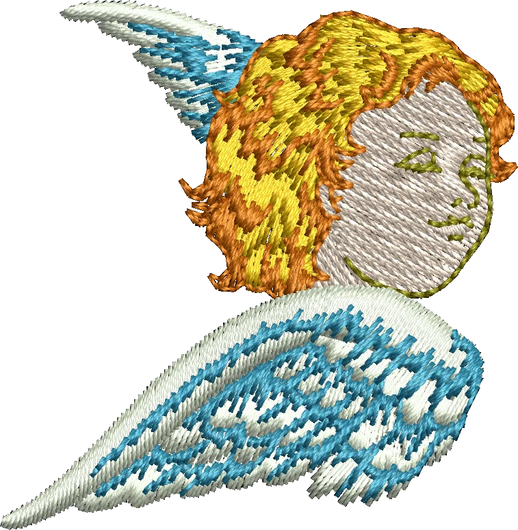 angel embroidery design